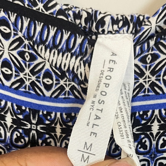 Aeropostale Womens Dress Size Medium Multicolored Printed Spaghetti Strap Mini - Picture 6 of 12